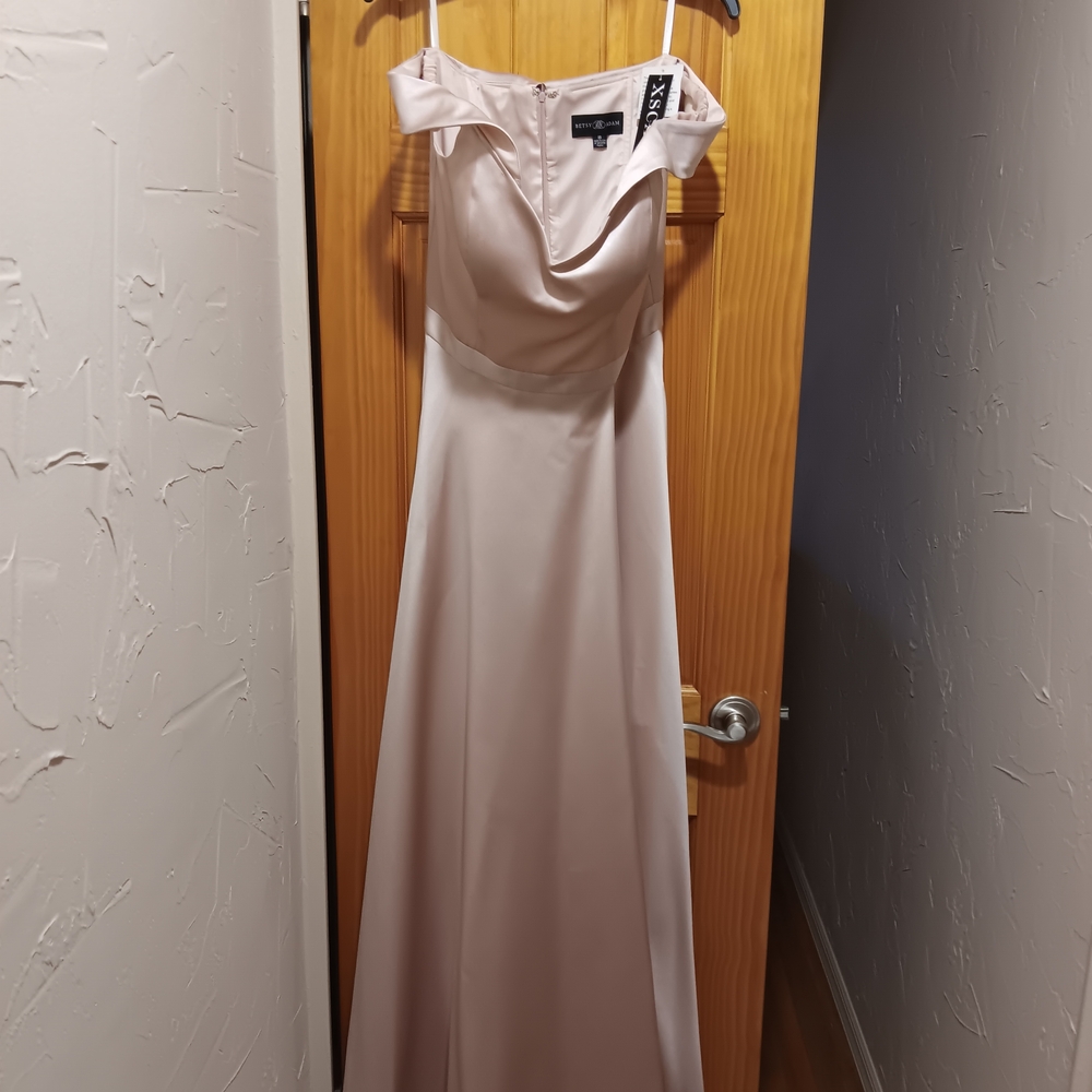 Xscape Strapless Blush Gown